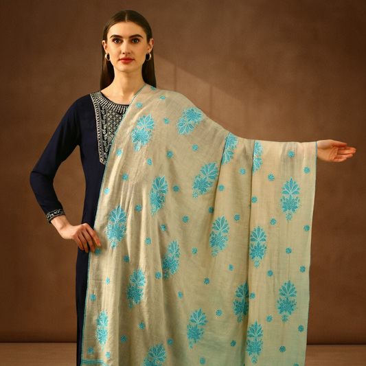 Pashmina Hand Embroidery Sozni Shawl