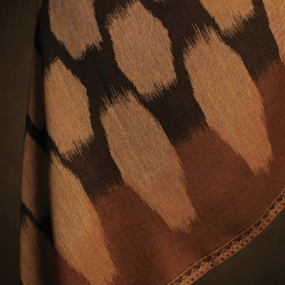 Ikkat Pattern Reversible Stole