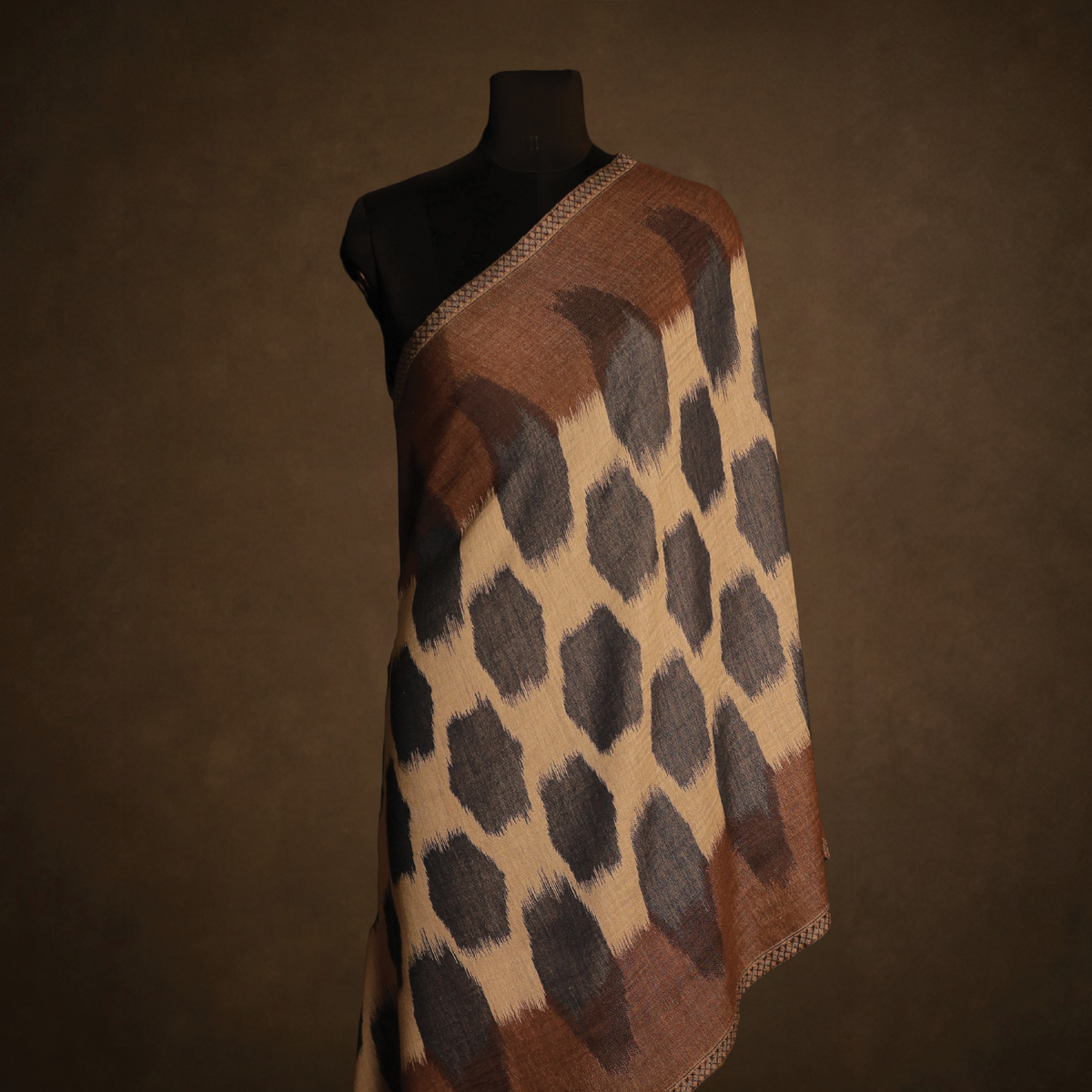 Ikkat Pattern Reversible Stole