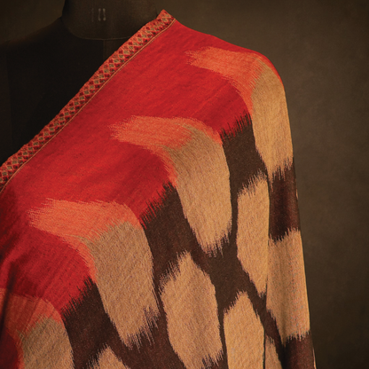 Ikkat Pattern Reversible Stole