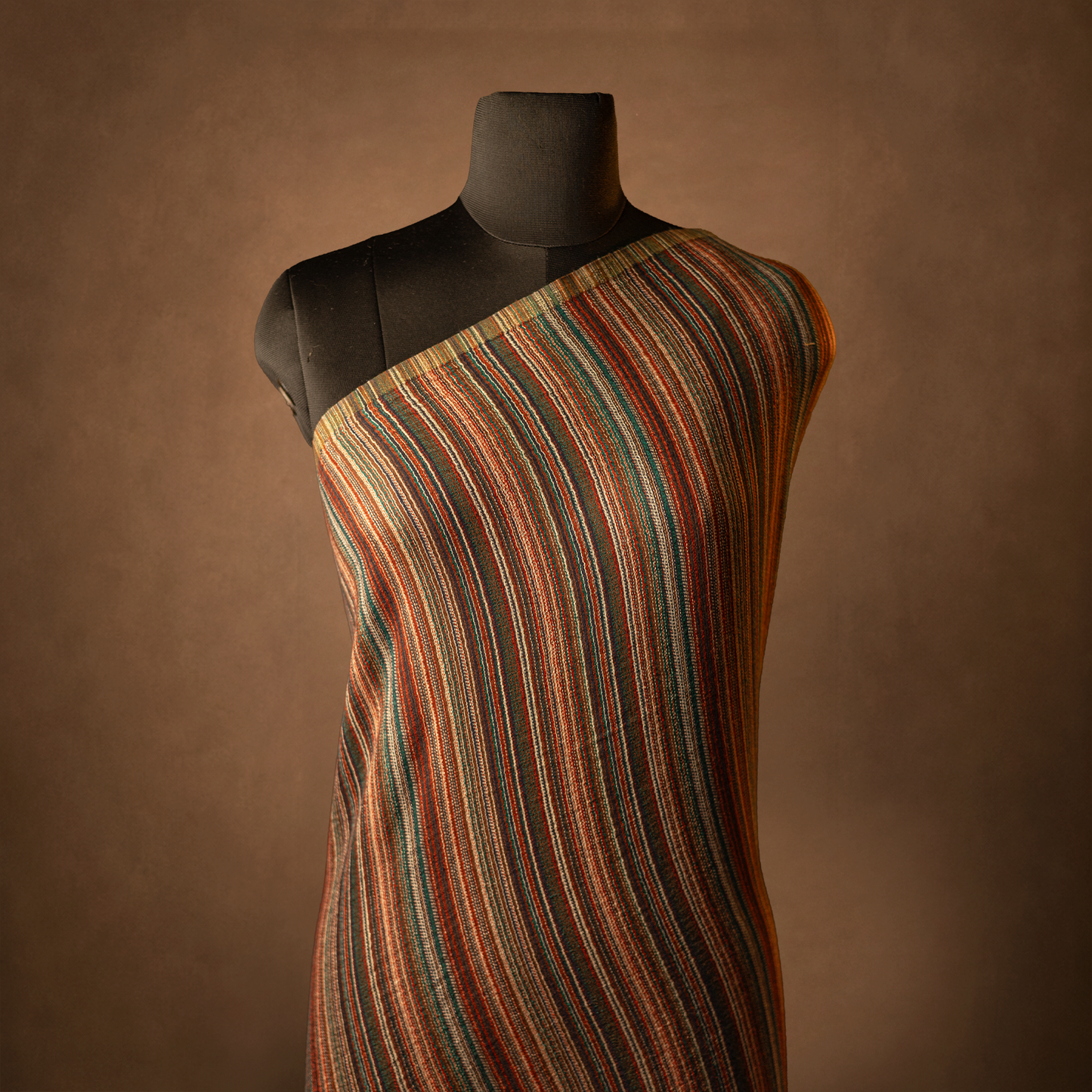Mens Shawl - Multicolour Stripe