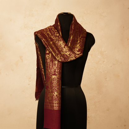 Moonlight Reversible Stole - Garnet Grove