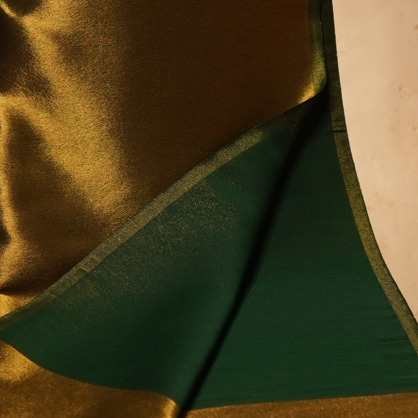 Moonlight Reversible Stole - Olive Gold
